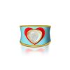 Gem Bazaar Love Heart Ring In Blue | Rings