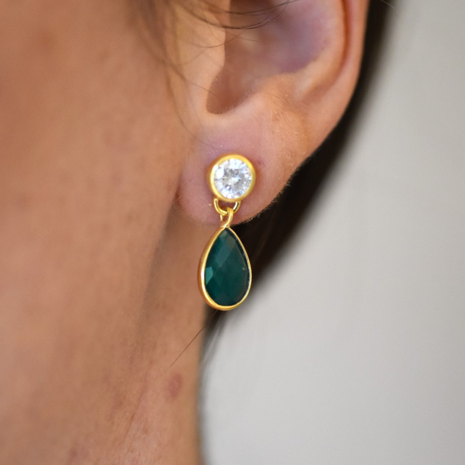 Gem Bazaar Dew On Grass | Ear Rings