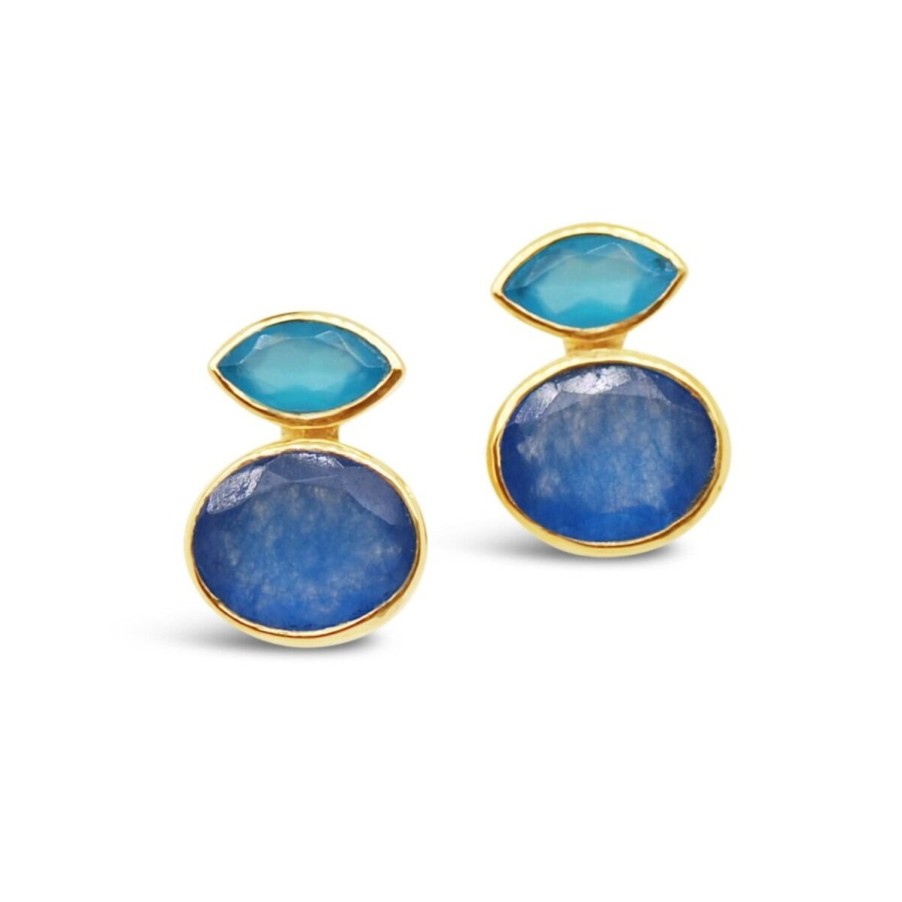 Gem Bazaar Blue Eyes Earrings | Ear Rings