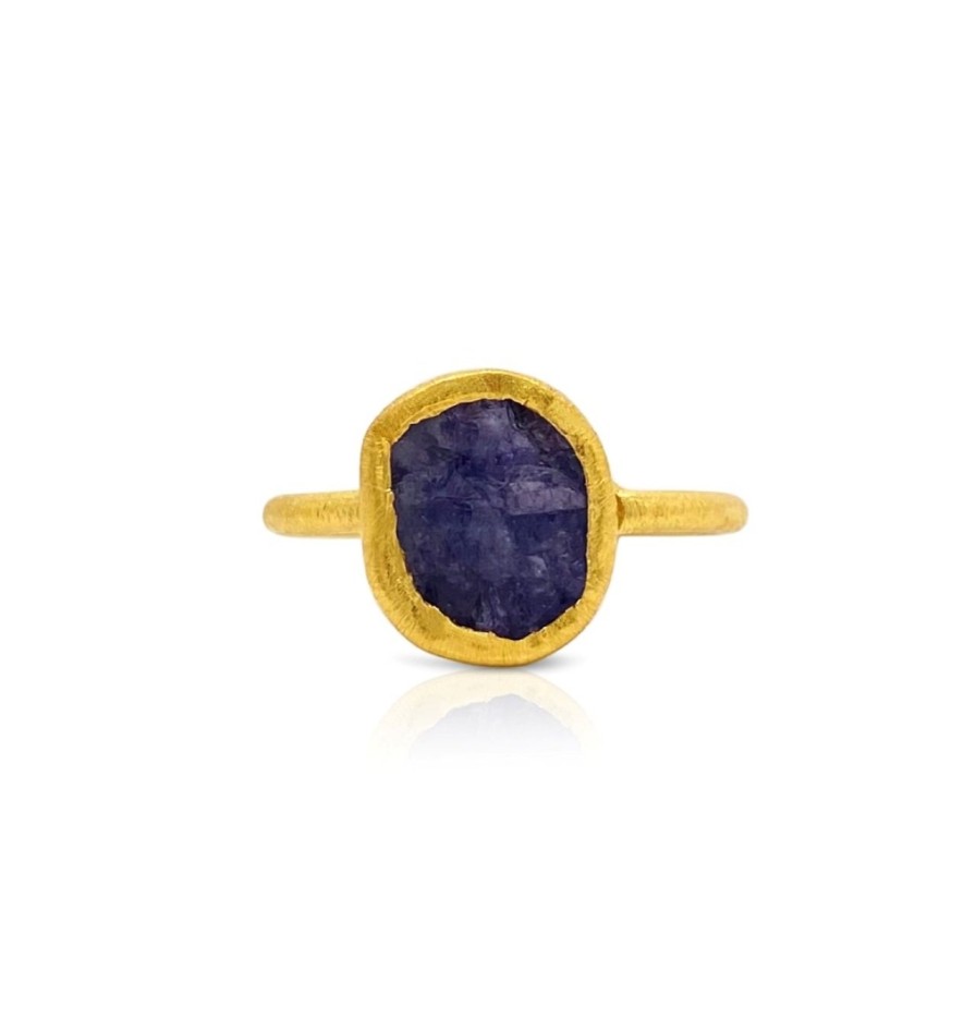 Gem Bazaar Sweet Ruffs Ring In Tanzanite | Rings