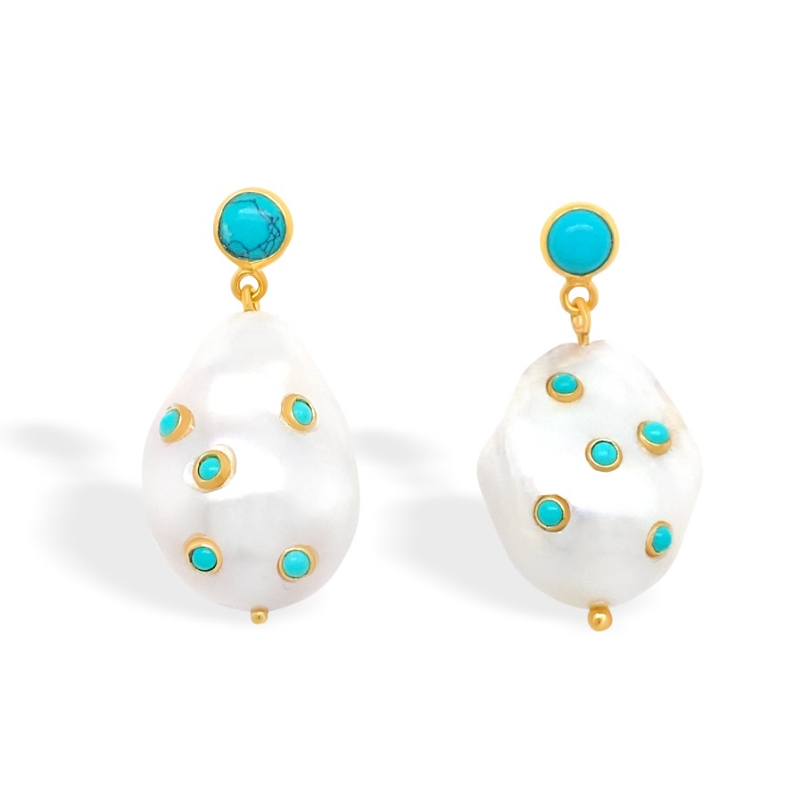 Gem Bazaar Dotty Baroques | Ear Rings