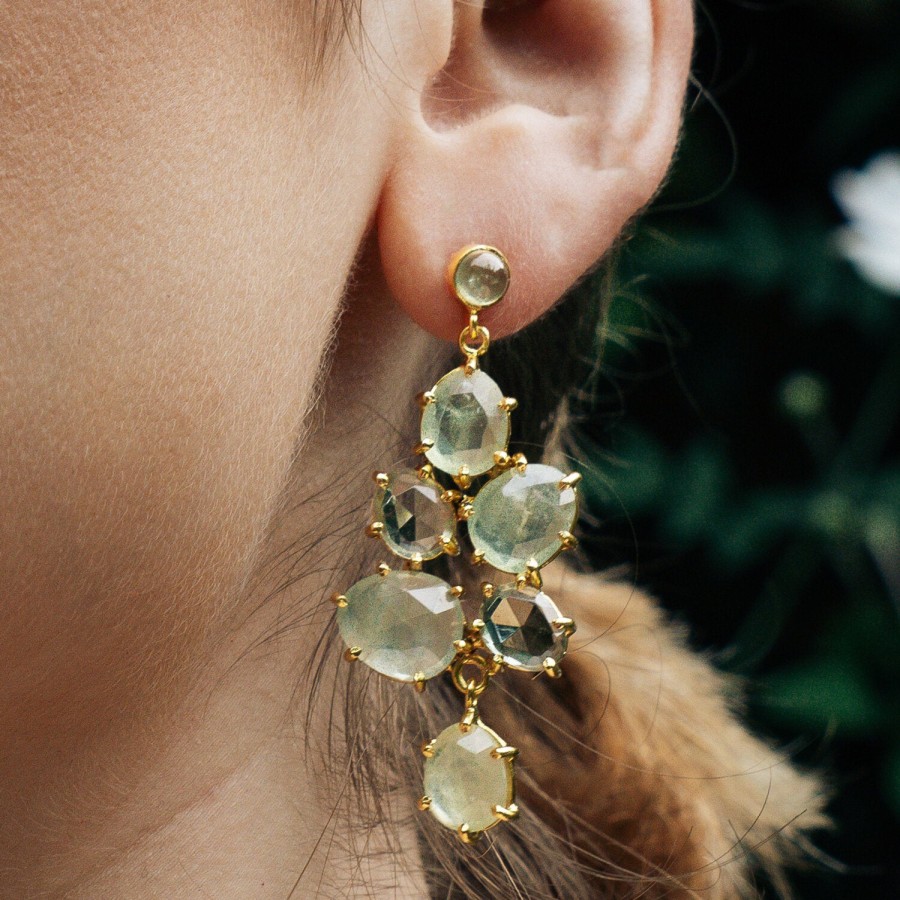 Gem Bazaar Green Queen | Ear Rings