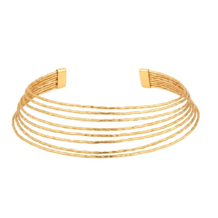 Gem Bazaar Gold Choker | Neck Wear