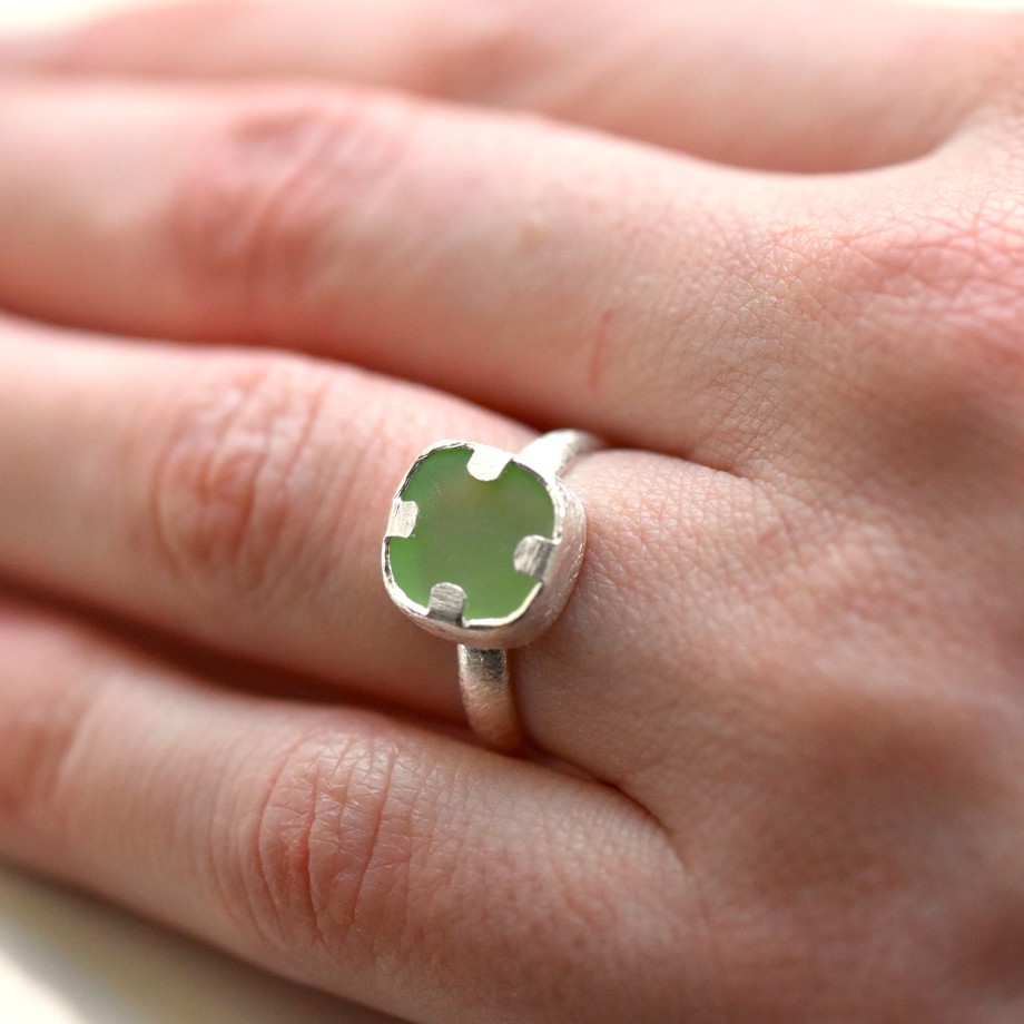 Gem Bazaar Serenity Ring In Mint | Rings