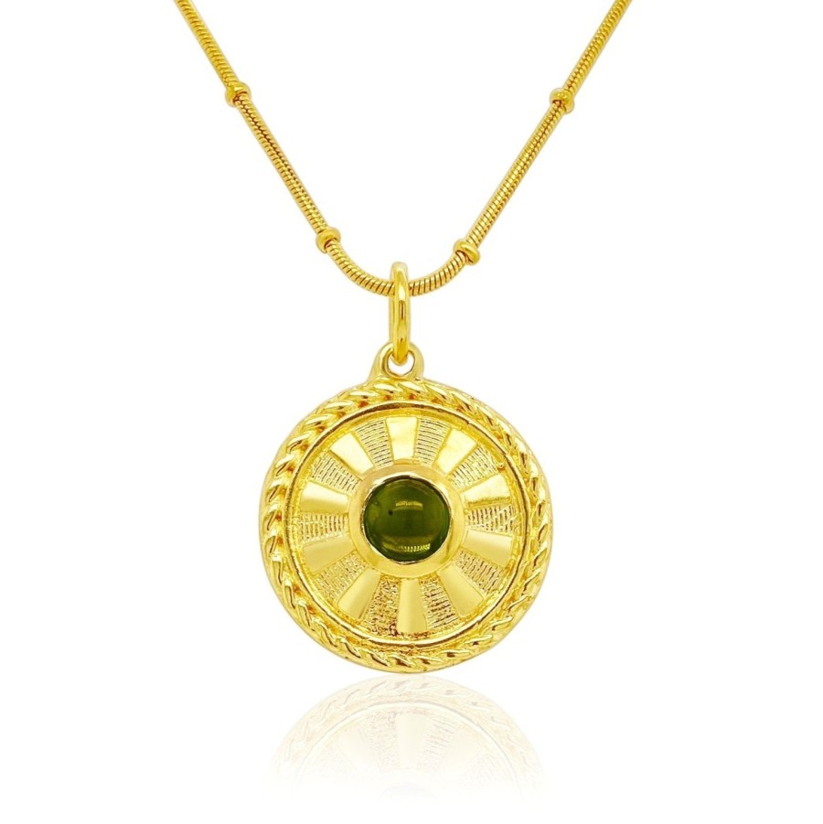 Gem Bazaar Peridot - August'S Birthstone Mythology Pendant | Neck Wear