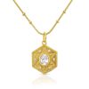 Gem Bazaar Diamond' - April'S Birthstone Mythology Pendant. | Neck Wear