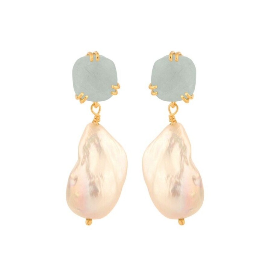 Gem Bazaar Aqua-Roque | Ear Rings