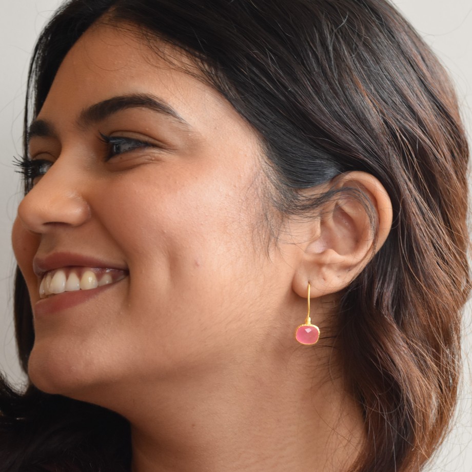 Gem Bazaar Paradise Earrings In Pink | Ear Rings