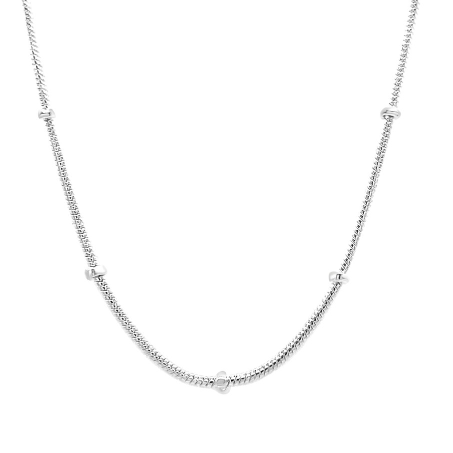 Gem Bazaar Dotty Silver Chain | Neck Wear