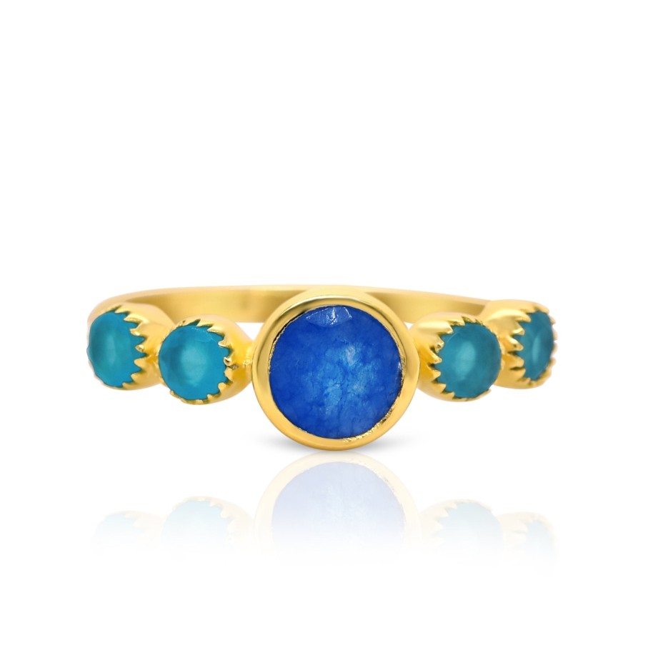 Gem Bazaar Hello Pretty Ring In Blue | Rings