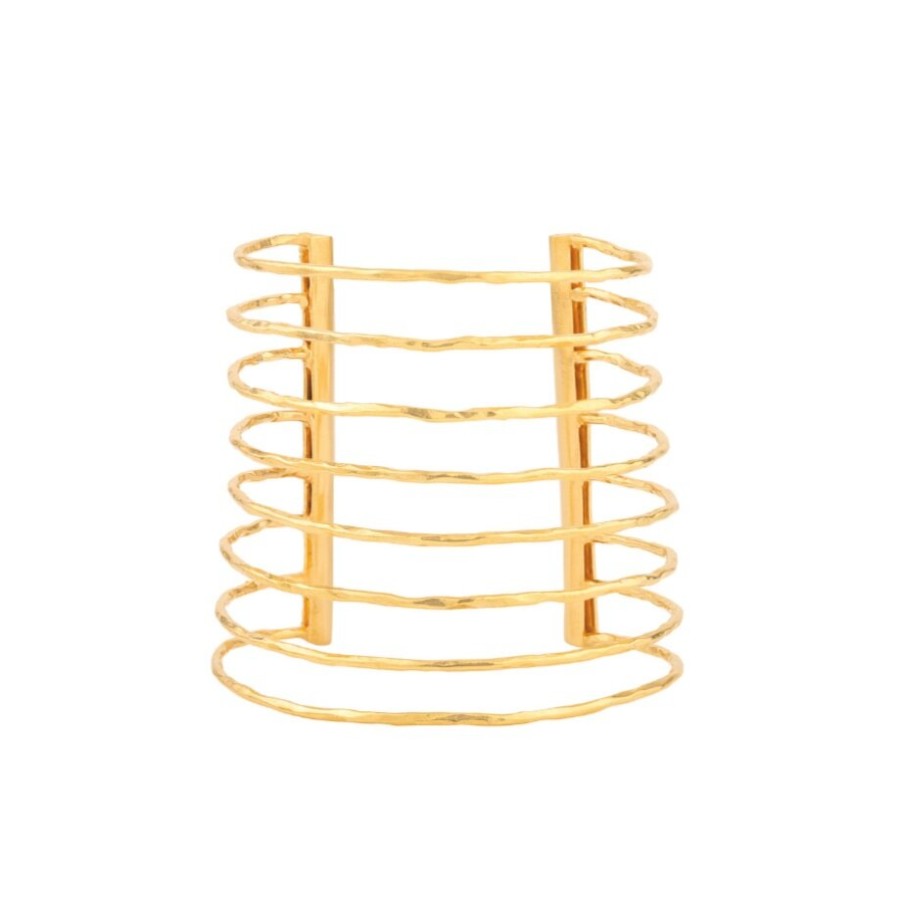 Gem Bazaar Gold Cuff | Arm Wear