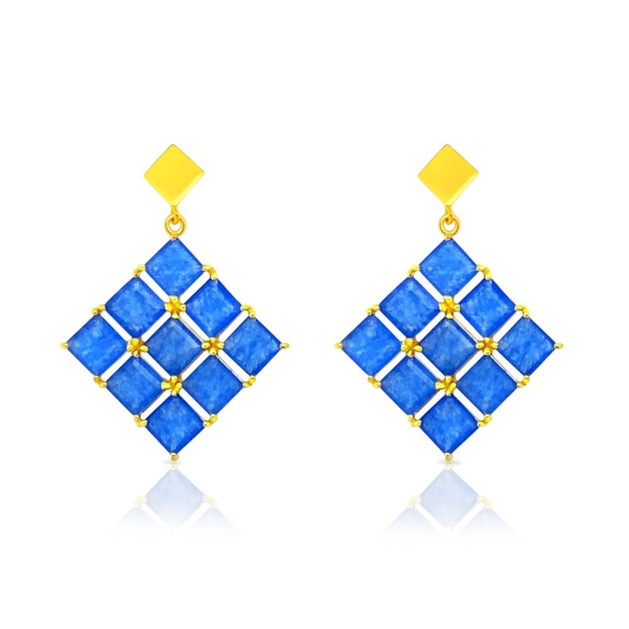 Gem Bazaar Blue Diamonds | Ear Rings