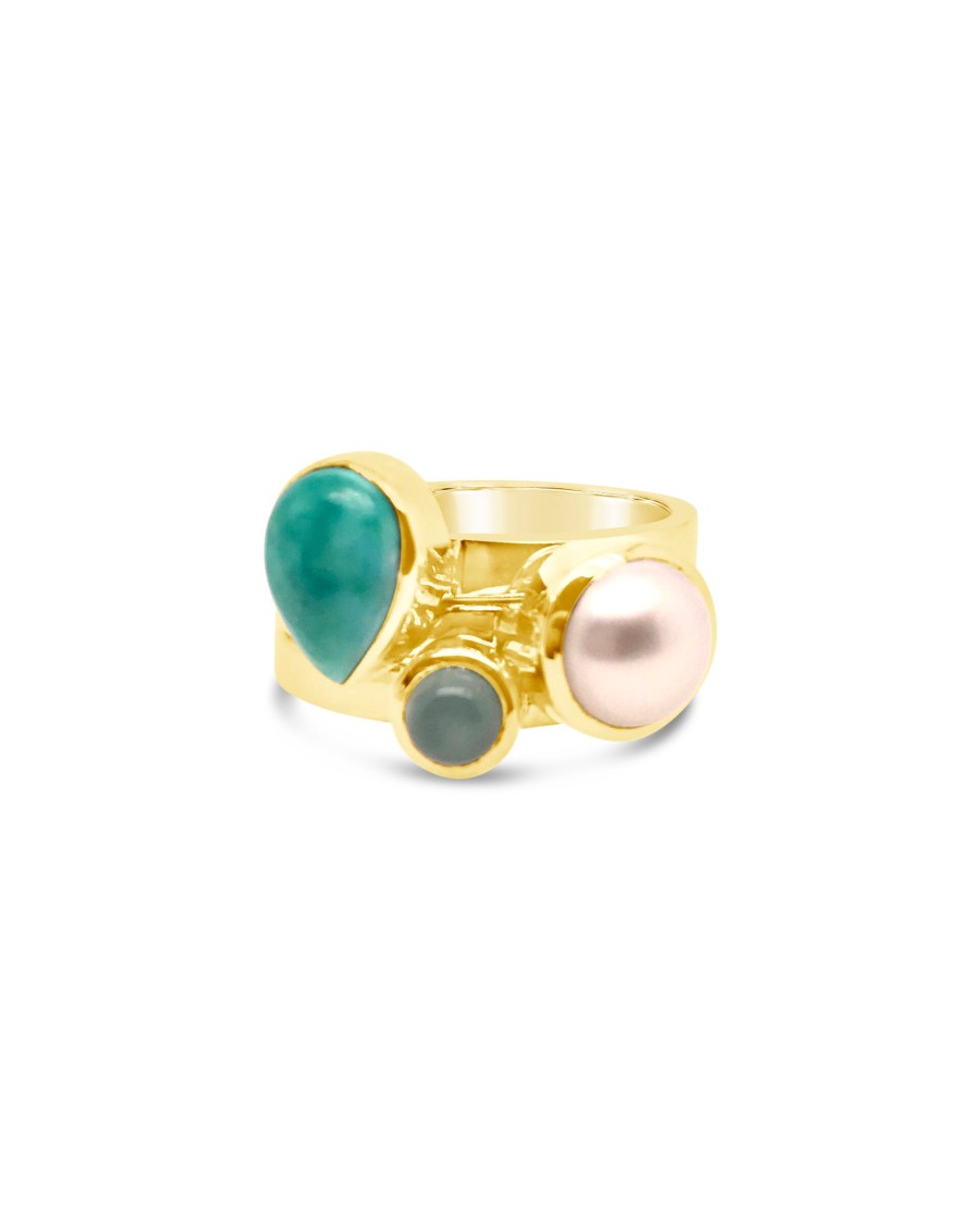 Gem Bazaar Geo Blue | Rings