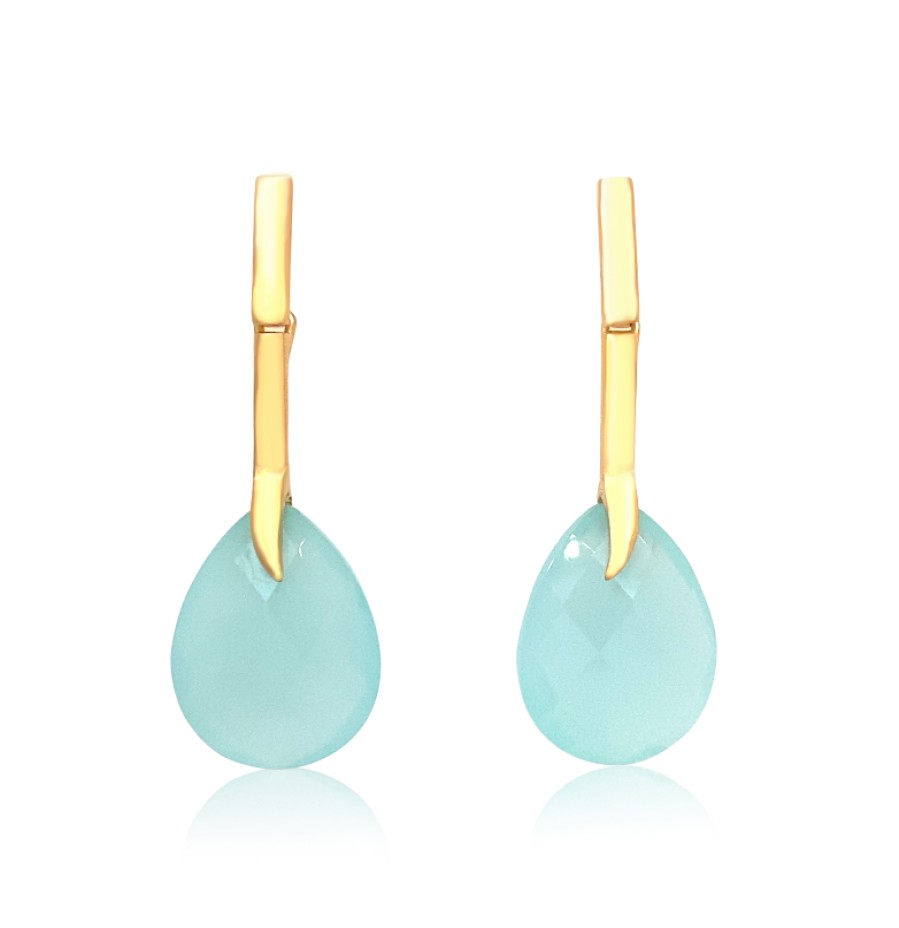 Gem Bazaar Aqua Drop | Ear Rings