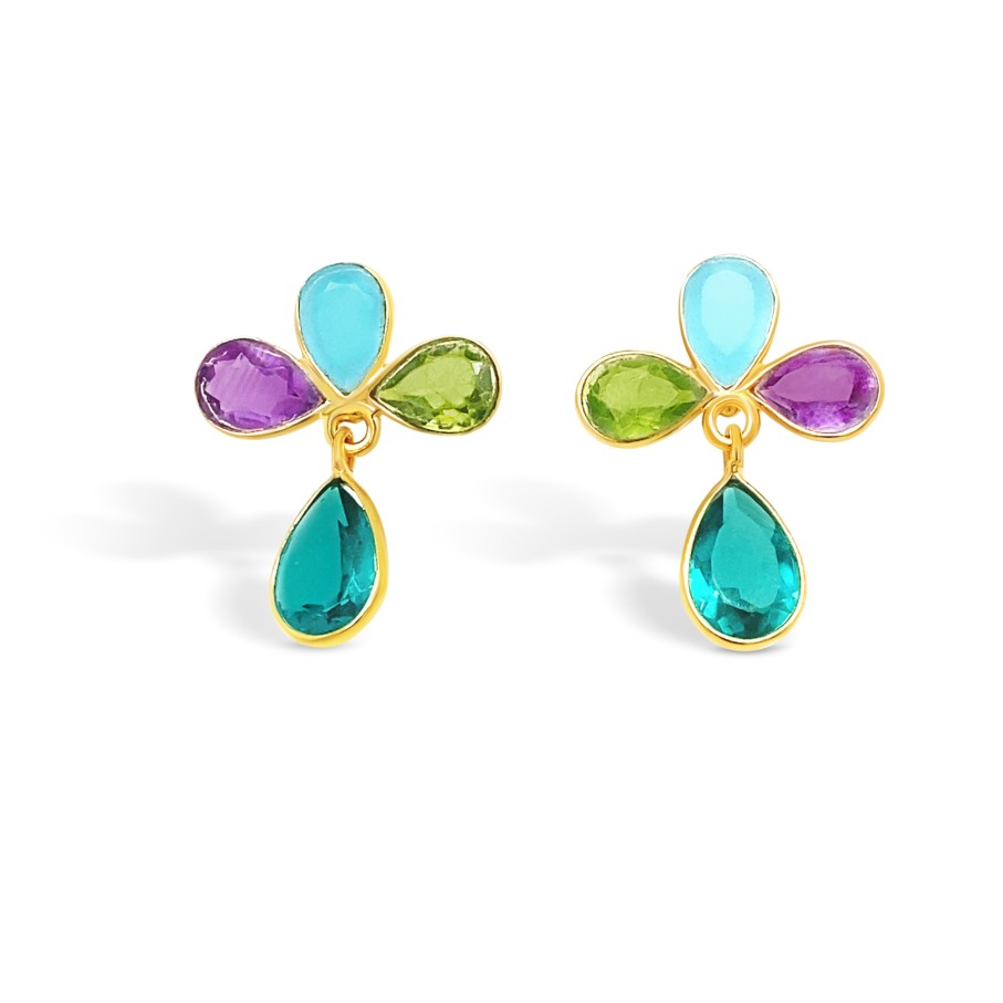 Gem Bazaar Peacock Tails | Ear Rings