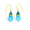 Gem Bazaar Top Hat Earrings In Blue | Ear Rings