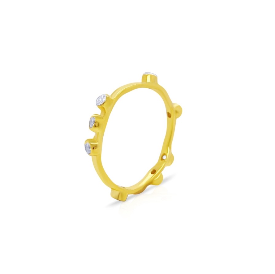 Gem Bazaar Gold Stacker Ring | Rings