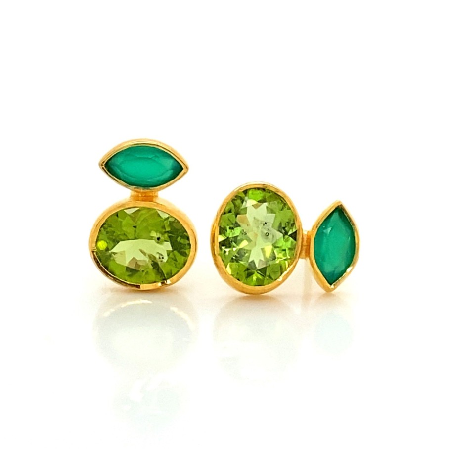 Gem Bazaar Green Eyes Earrings | Ear Rings