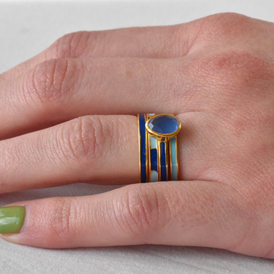 Gem Bazaar Tutti Frutti Navy | Rings