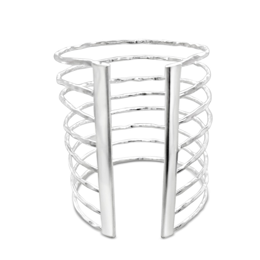 Gem Bazaar Silver Cuff | Arm Wear