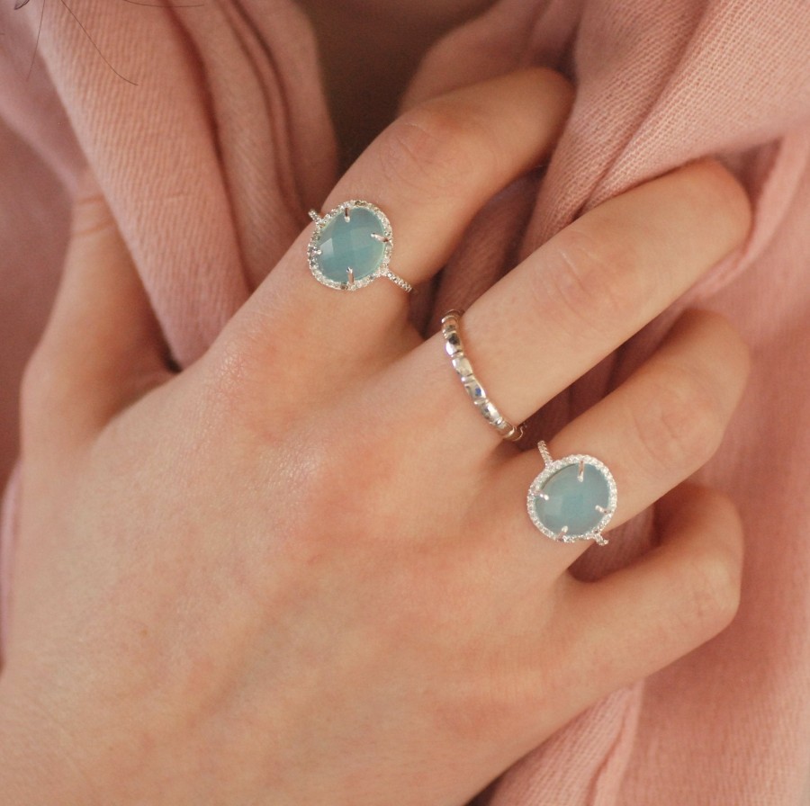 Gem Bazaar Aqua Shimmer | Rings