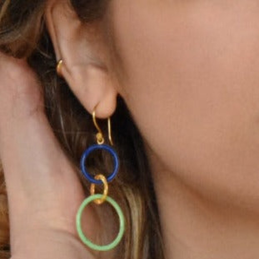 Gem Bazaar Circle Of Life Earrings | Ear Rings