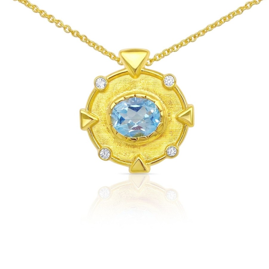 Gem Bazaar Topaz - November'S Birthstone Mythology Pendant | Neck Wear