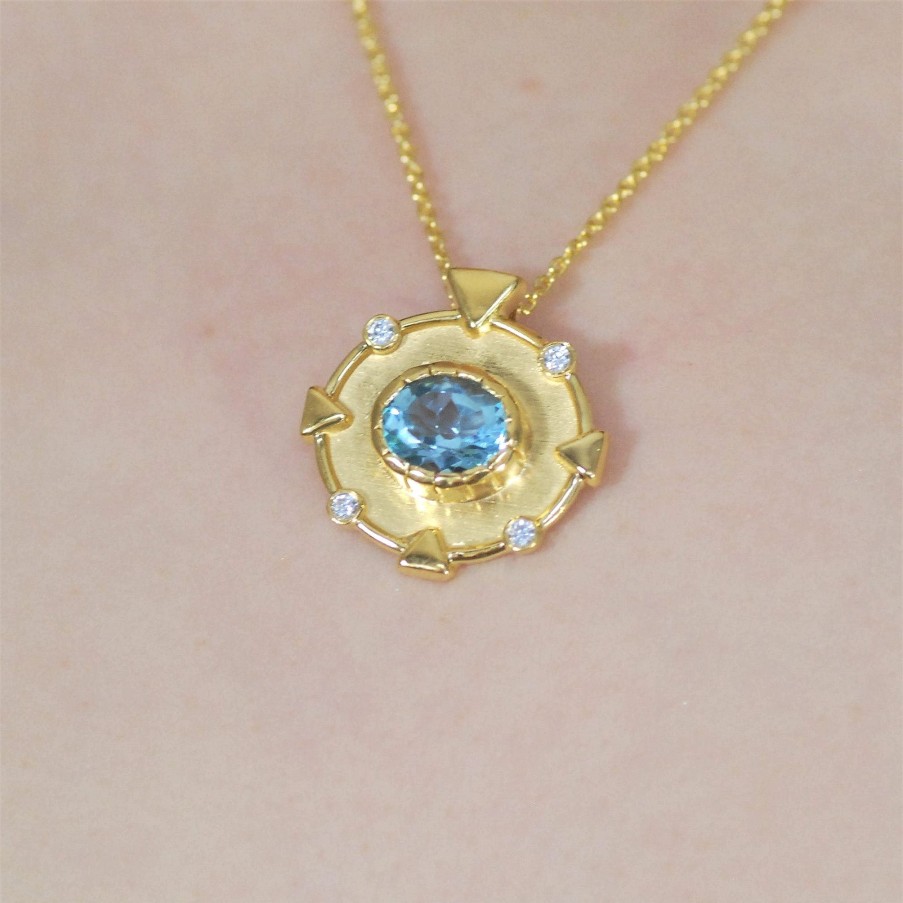 Gem Bazaar Topaz - November'S Birthstone Mythology Pendant | Neck Wear